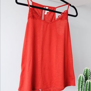 Lace Designed Tank Top (Size L)